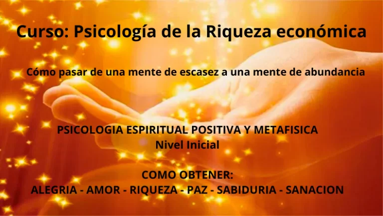 Curso Psicología de la Riqueza económica